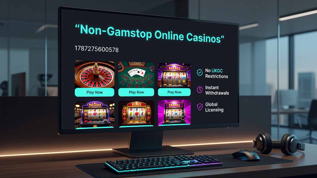 Live dealer tables and slot games available at non-Gamstop casinos